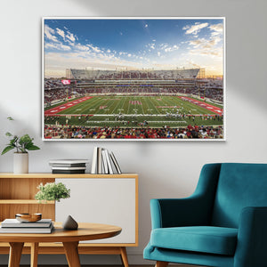 Framed Houston Cougars Football Team Print - Houston TDECU