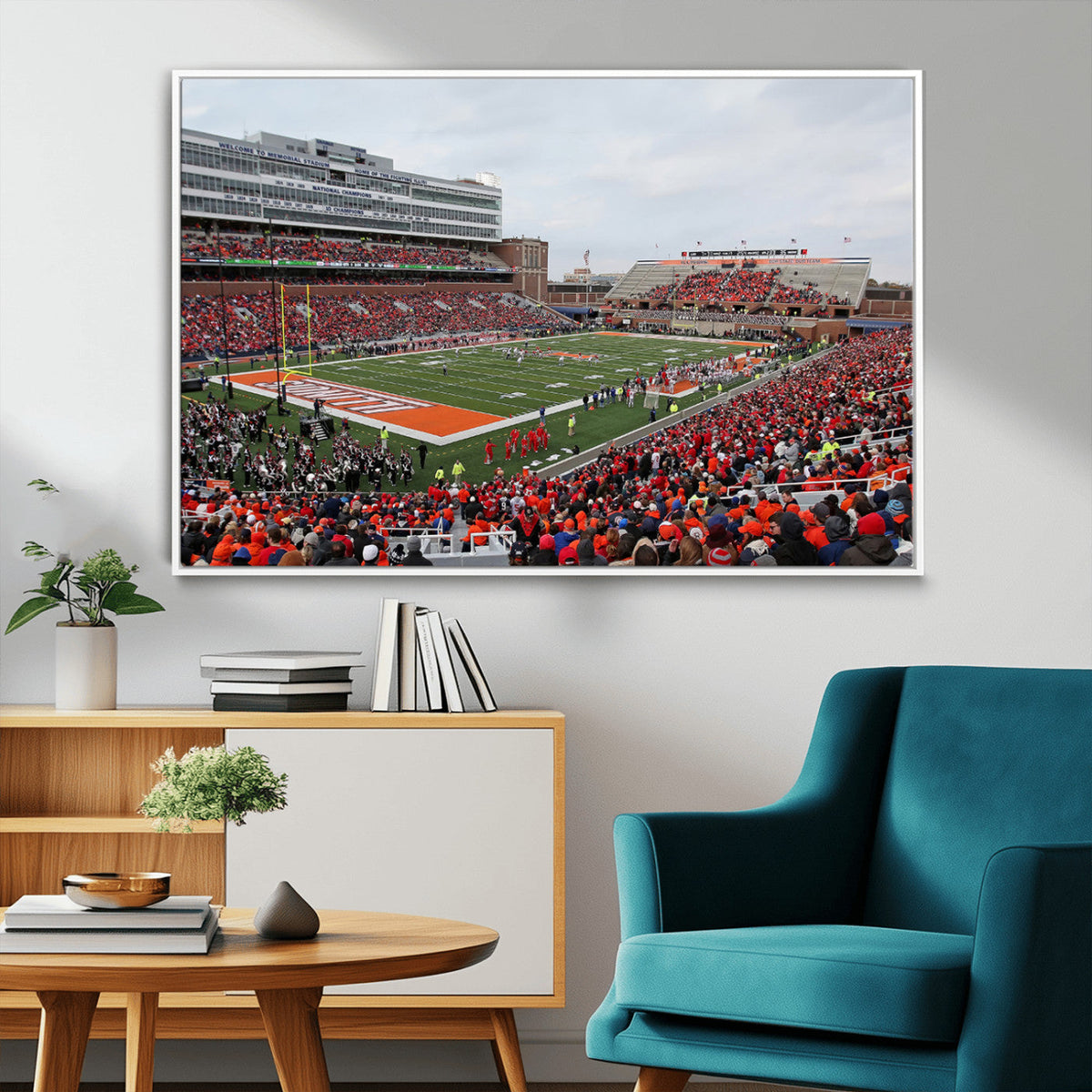 University of Illinois Fighting Illini Football Team Print -