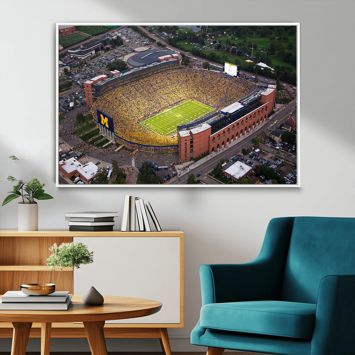 University of Michigan Wolverines Football Team Print - Ann