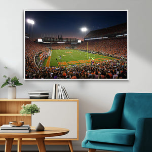 Clemson University Tigers Art Print, Football Team Print -