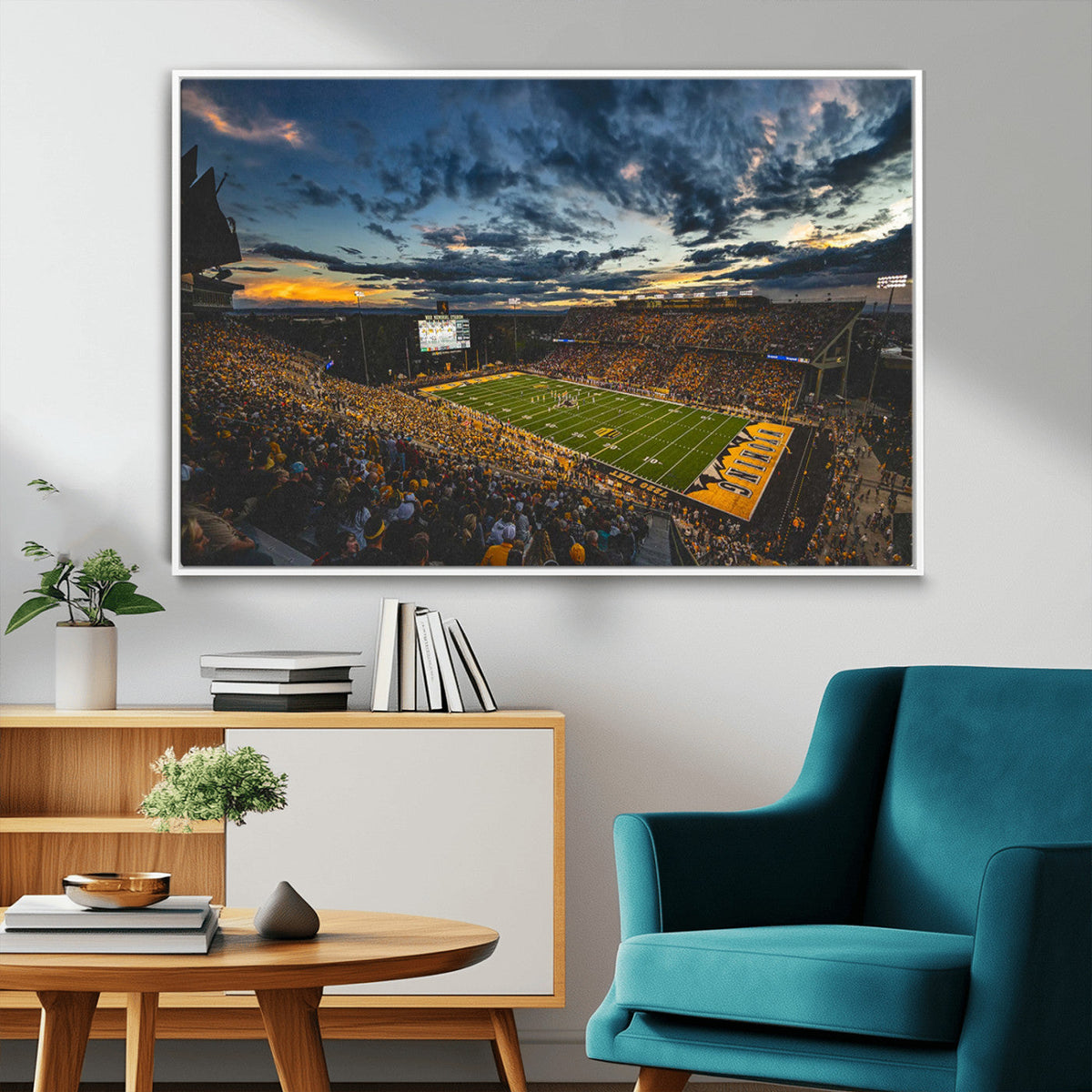 University of Wyoming Cowboys Football Team Print - Laramie