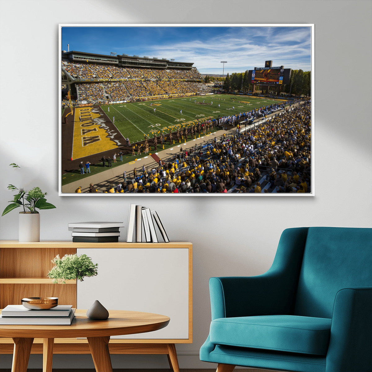 University of Wyoming Cowboys Football Team Print - Laramie