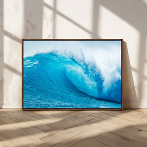 Big Ocean Surfing Wave Wall Art Canvas Print