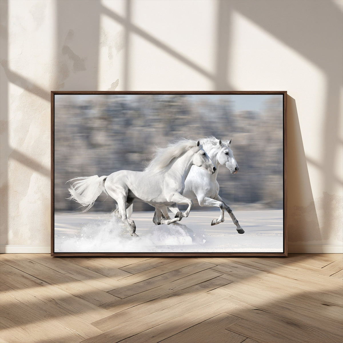 The White Horses Wall Art, Framed White Horses Wall Art