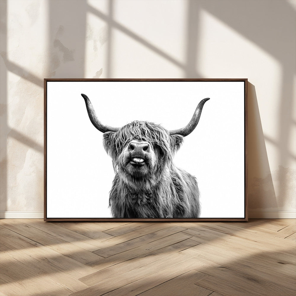 Fanny Scottish Highland Cow Cattle Art Print Farmhouse Wall