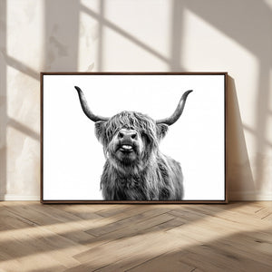 Fanny Scottish Highland Cow Cattle Art Print Farmhouse Wall