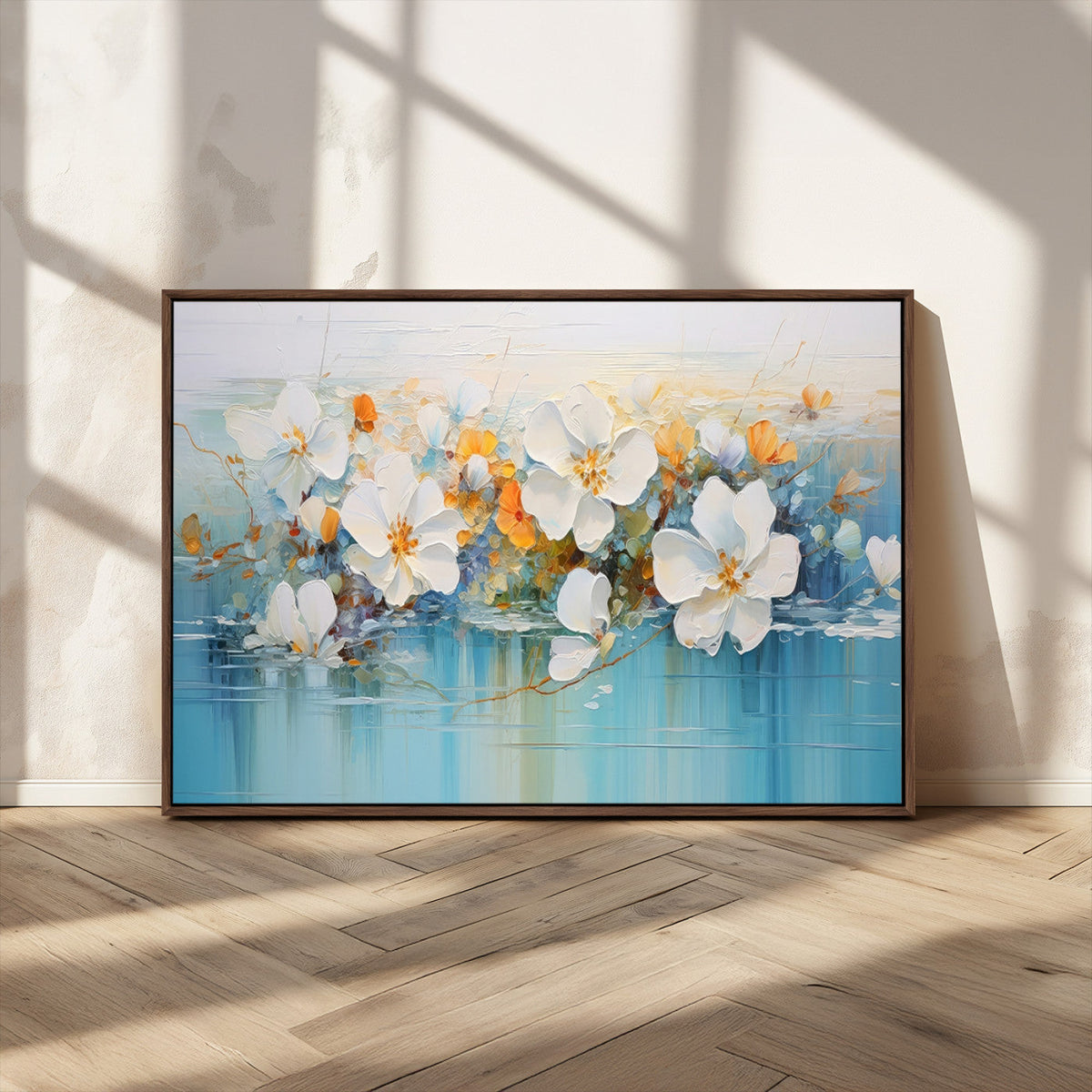 Abstract Flower Wall Art Canvas Print