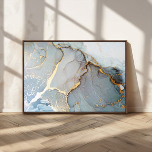 Large Abstract Marble Wall Art Canvas Print for Living Room