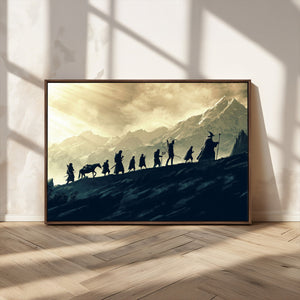 Fellowship Journey Wall Art – Fantasy Adventure Canvas Print