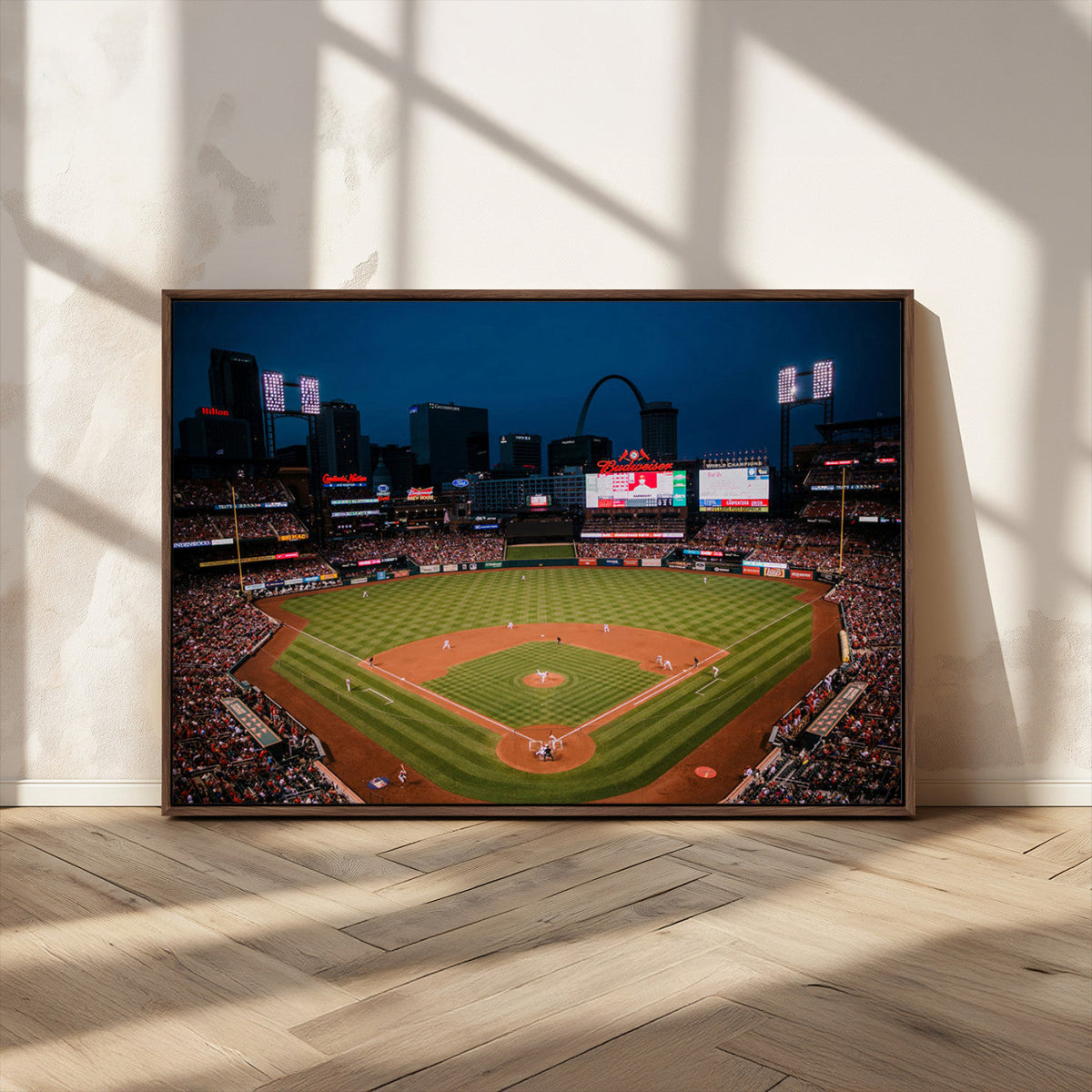St. Louis Cardinals Baseball Team Print - Busch Stadium Wall