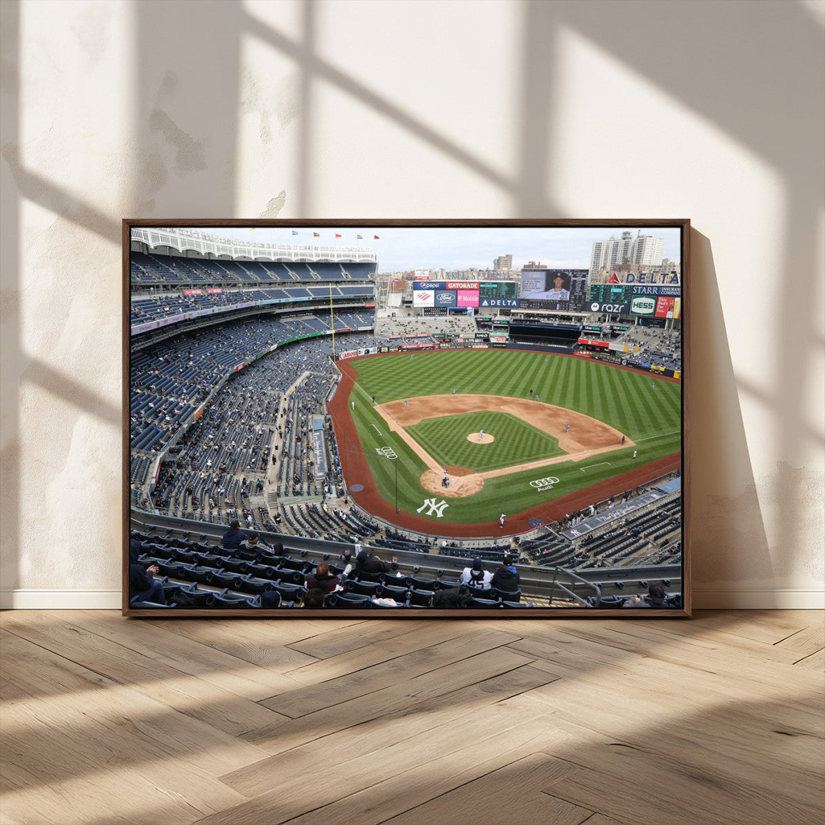New York Yankees Baseball Team Print - Yankee Stadium Wall