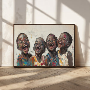 Shai Yossef Print - Joyful Childhood Canvas Wall Art -