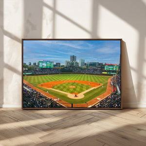 Wrigley Field Chicago Cubs Panoramic Canvas Print –