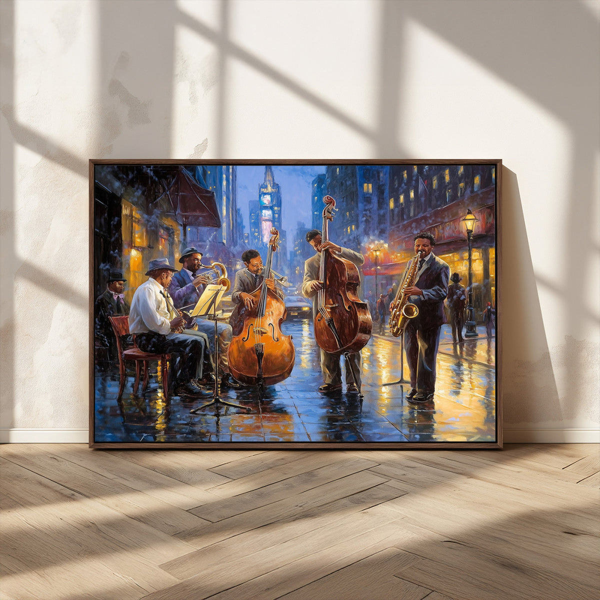 Colorful Jazz Wall Art - African American Music Canvas Print