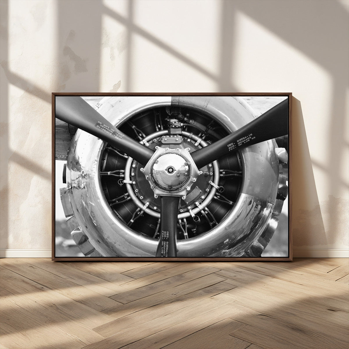 Vintage Airplane Wall Art Canvas Print