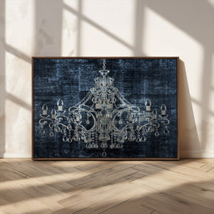 Dark Chandelier Wall Art Canvas Print