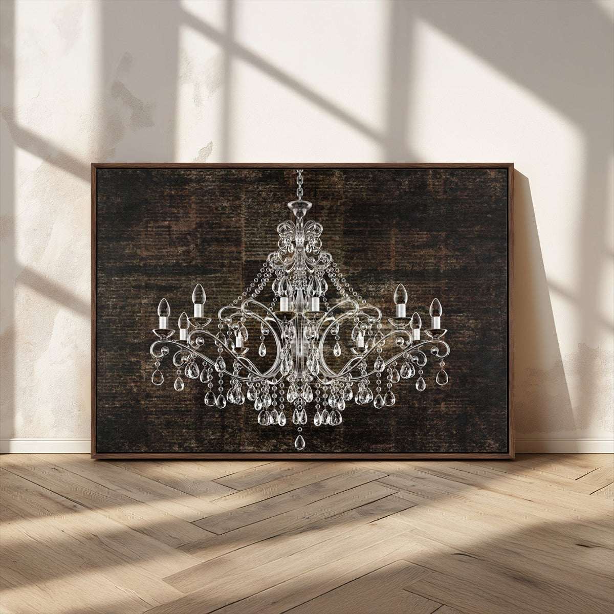 Rustic Chandelier Canvas Print