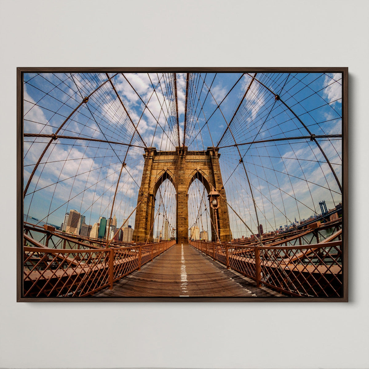 Brooklyn Bridge Manhattan Wall Art Canvas Print