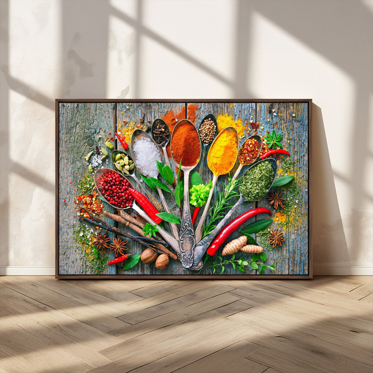 Spoonful of Spices Cooking Wall Art Canvas Print - Vibrant