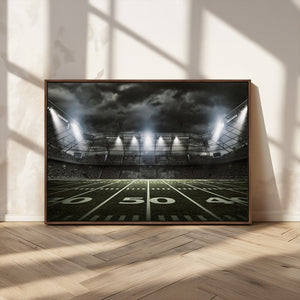 American Football Stadium Wall Art Canvas Print, Stadium