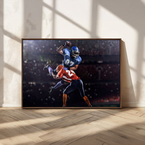 American Football Wall Art Canvas Print, Stadium Sport Wall