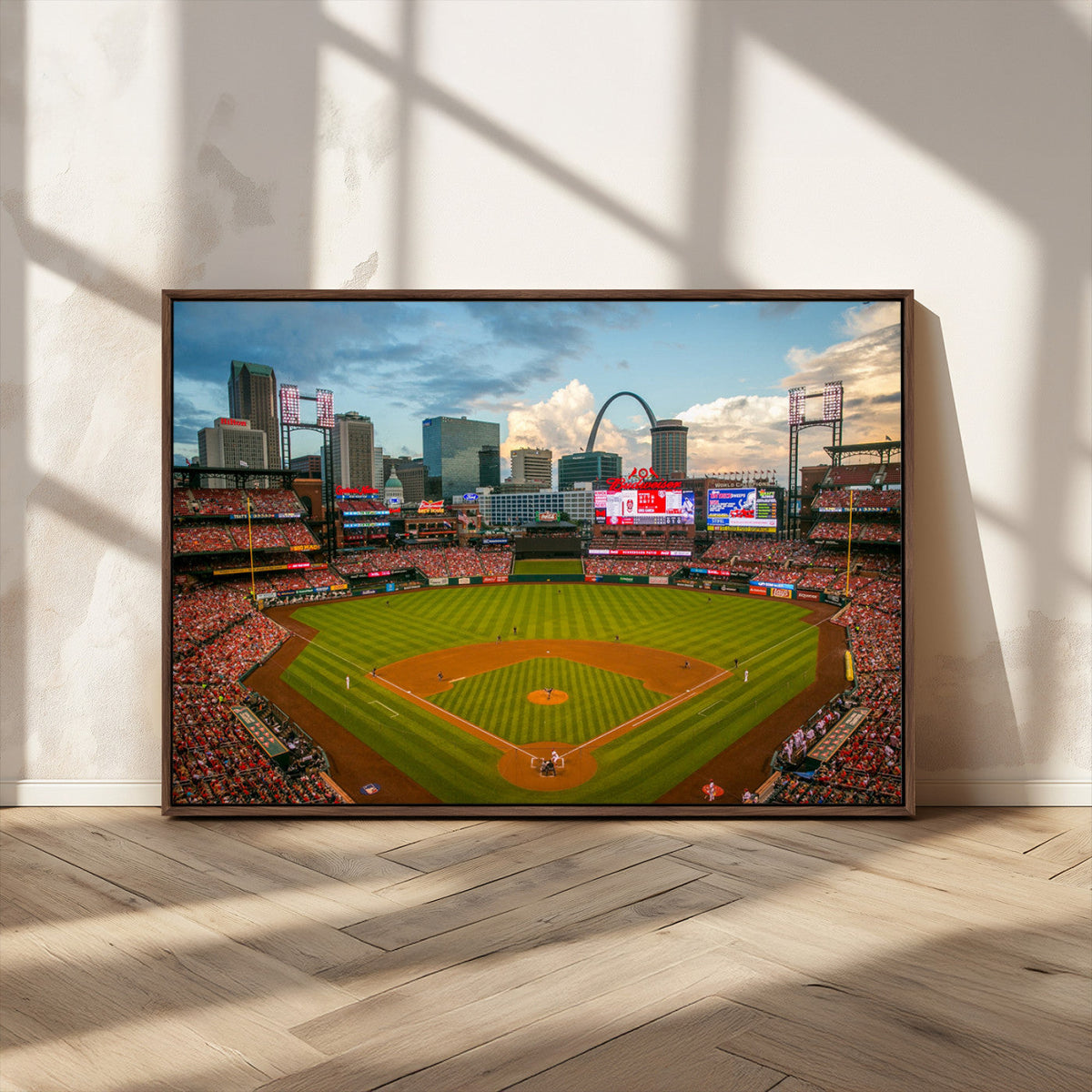 St. Louis Cardinals Baseball Team Print - Busch Stadium Wall