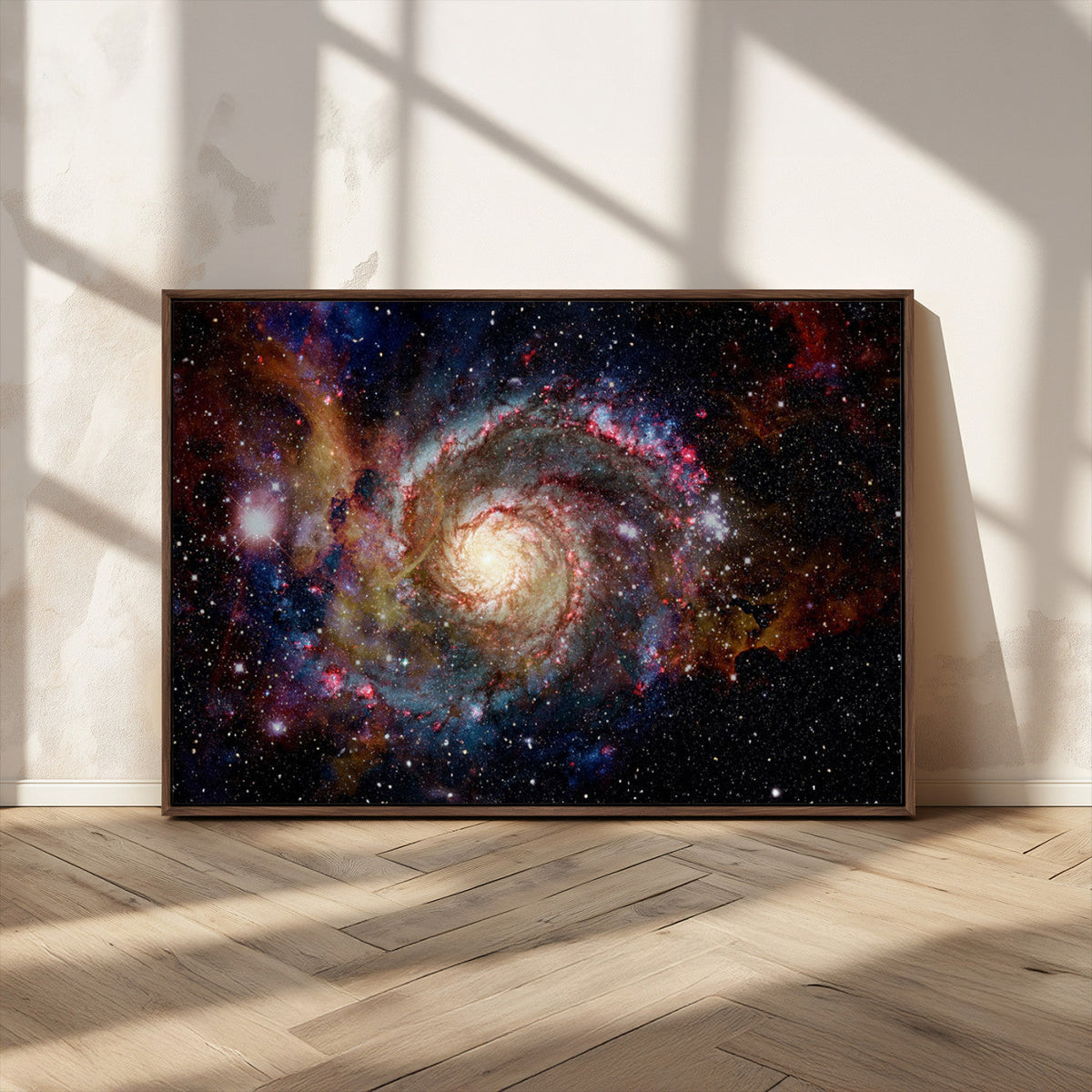 Nebula and Galaxies in Space Wall Art Canvas Print, Spiral
