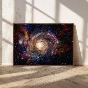 Nebula and Galaxies in Space Wall Art Canvas Print, Spiral