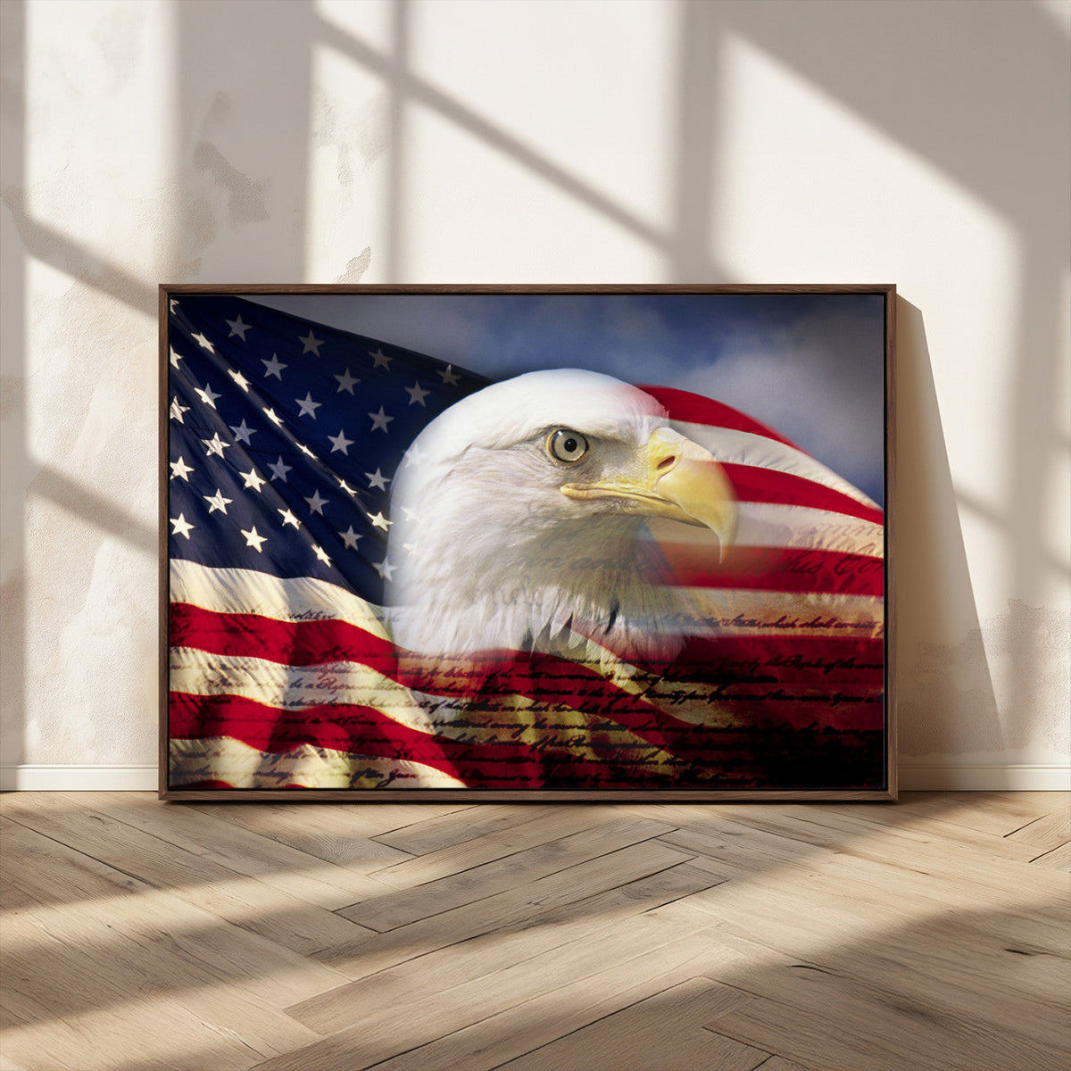 American Flag Eagle Symbol Wall Art, American Flag Eagle