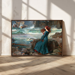 Miranda by the Shore Wall Art Canvas Print – Tempest Scene