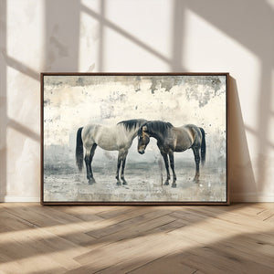 Chines Style Majestic Horses Wall Art | Ready to Hang and