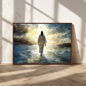 Jesus Walking on Water Wall Art | Canvas Print | Ready to