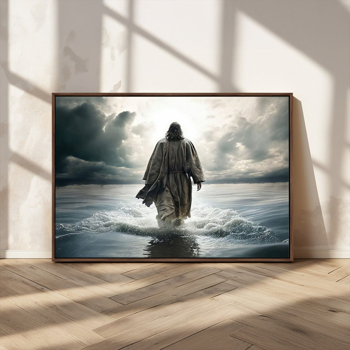 Jesus Walking on Water Wall Art | Canvas Print | Ready to