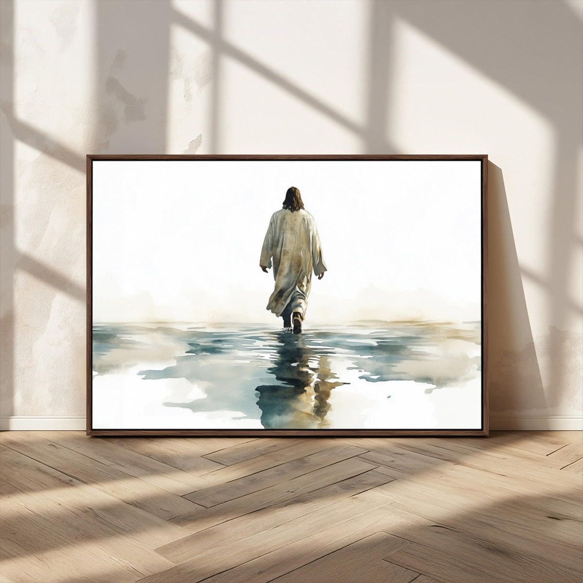 Abstract Jesus Wall Art Canvas Print, Christian Wall Art,