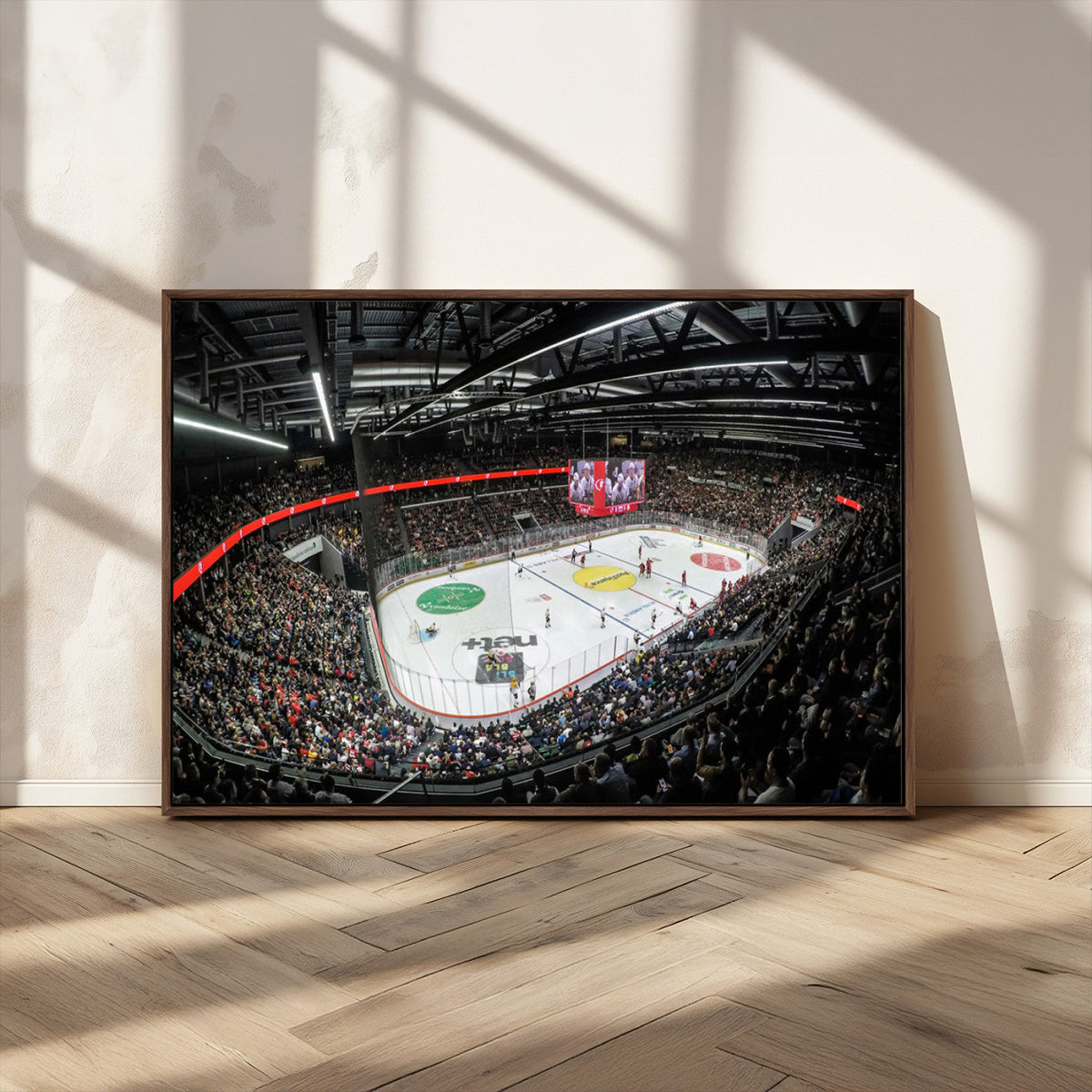 Vaudoise Lausanne Ice Hockey Arena Stadium Wall Art Canvas,