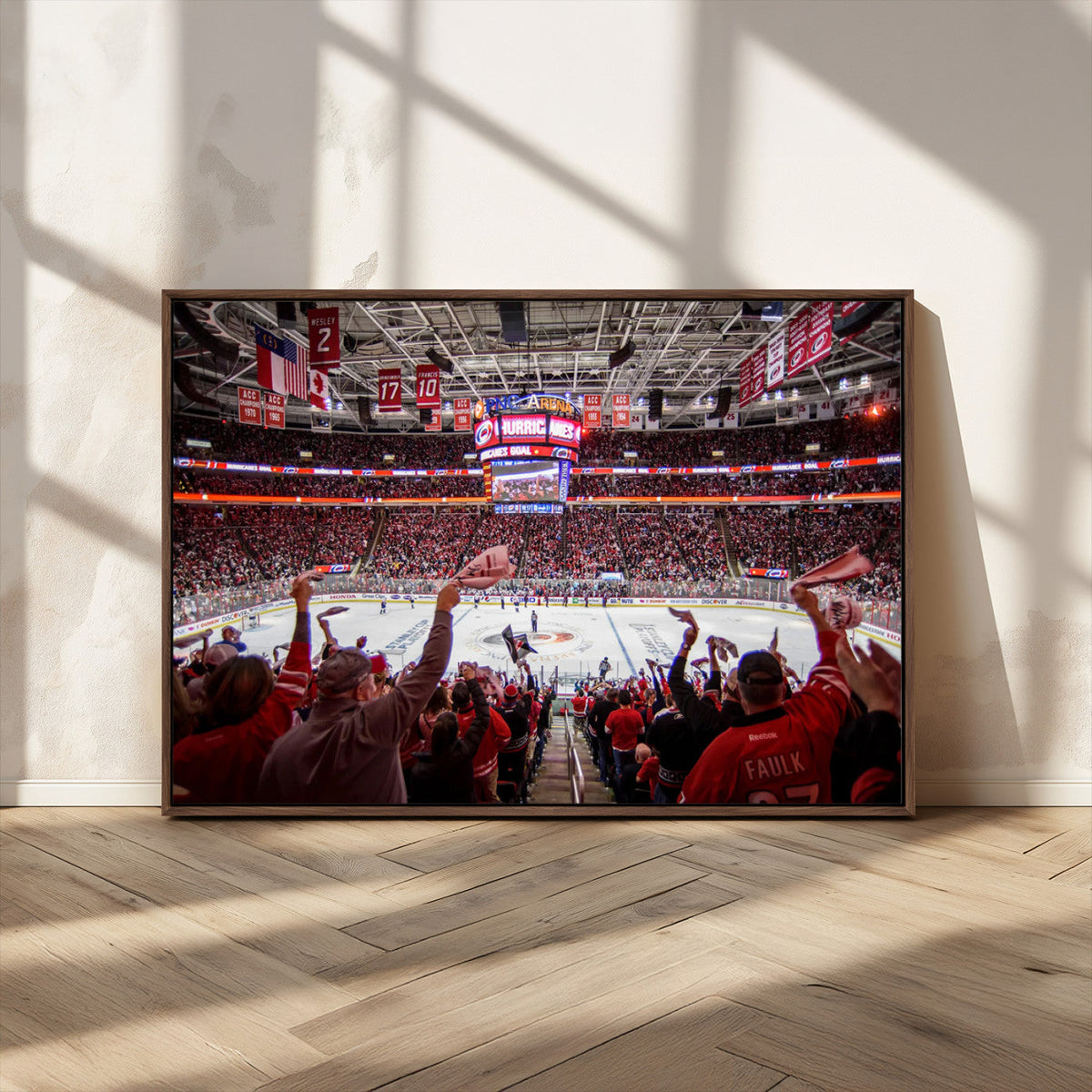 Carolina Hurricanes Ice Hockey Stadium Wall Art, Carolina