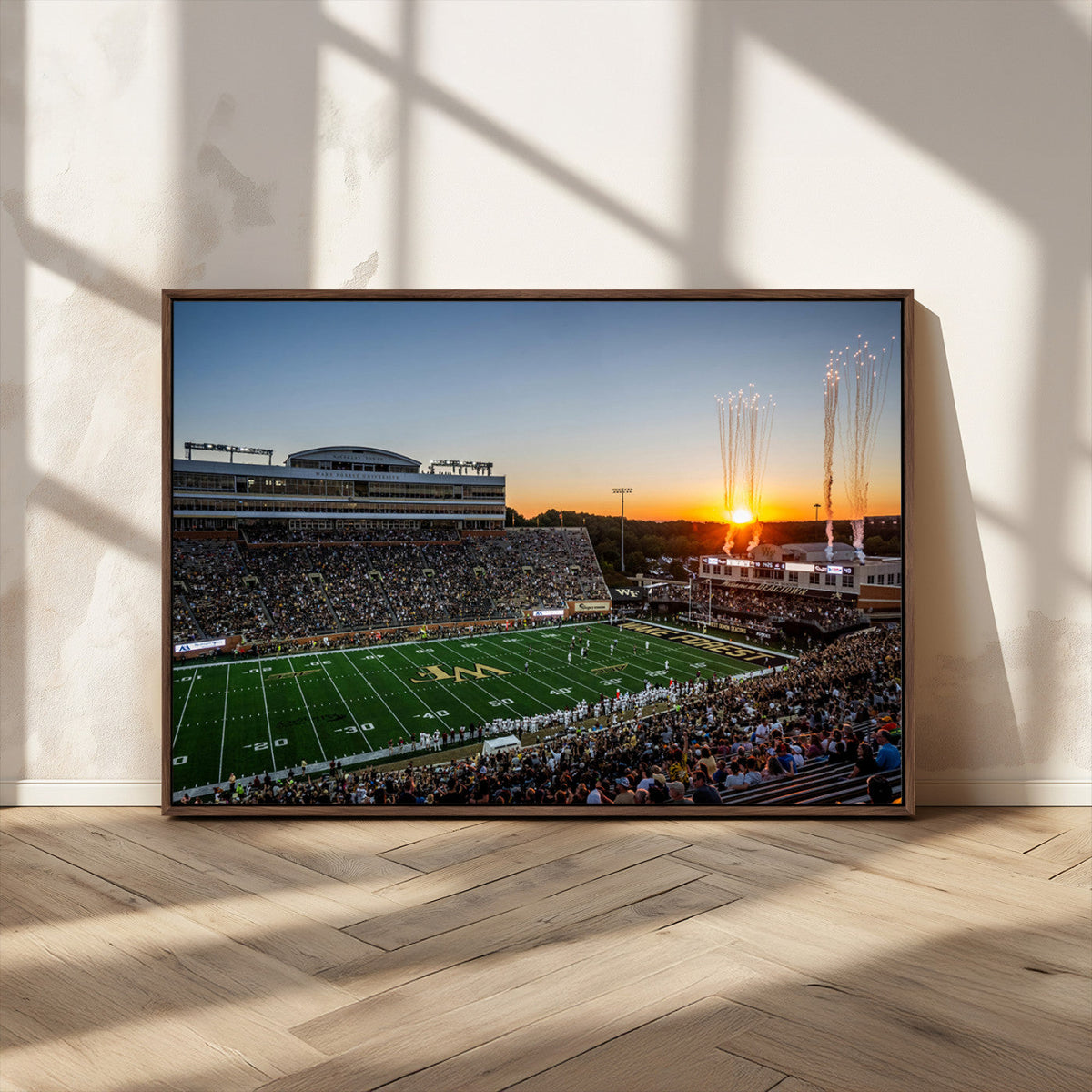 Demon Deacons Football Team Print Canvas- Winston-Salem