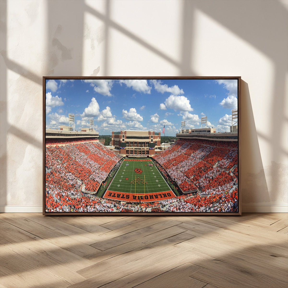 Oklahoma State Cowboys Football Team Print - Stillwater