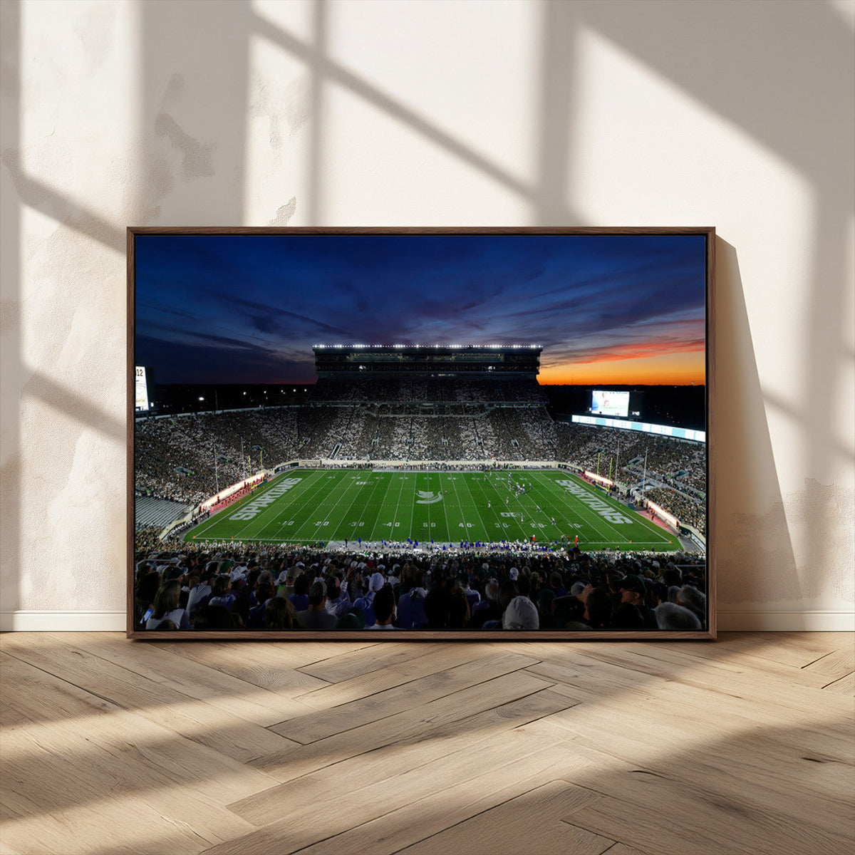 Michigan State Spartans Football Team Print - East Lansing