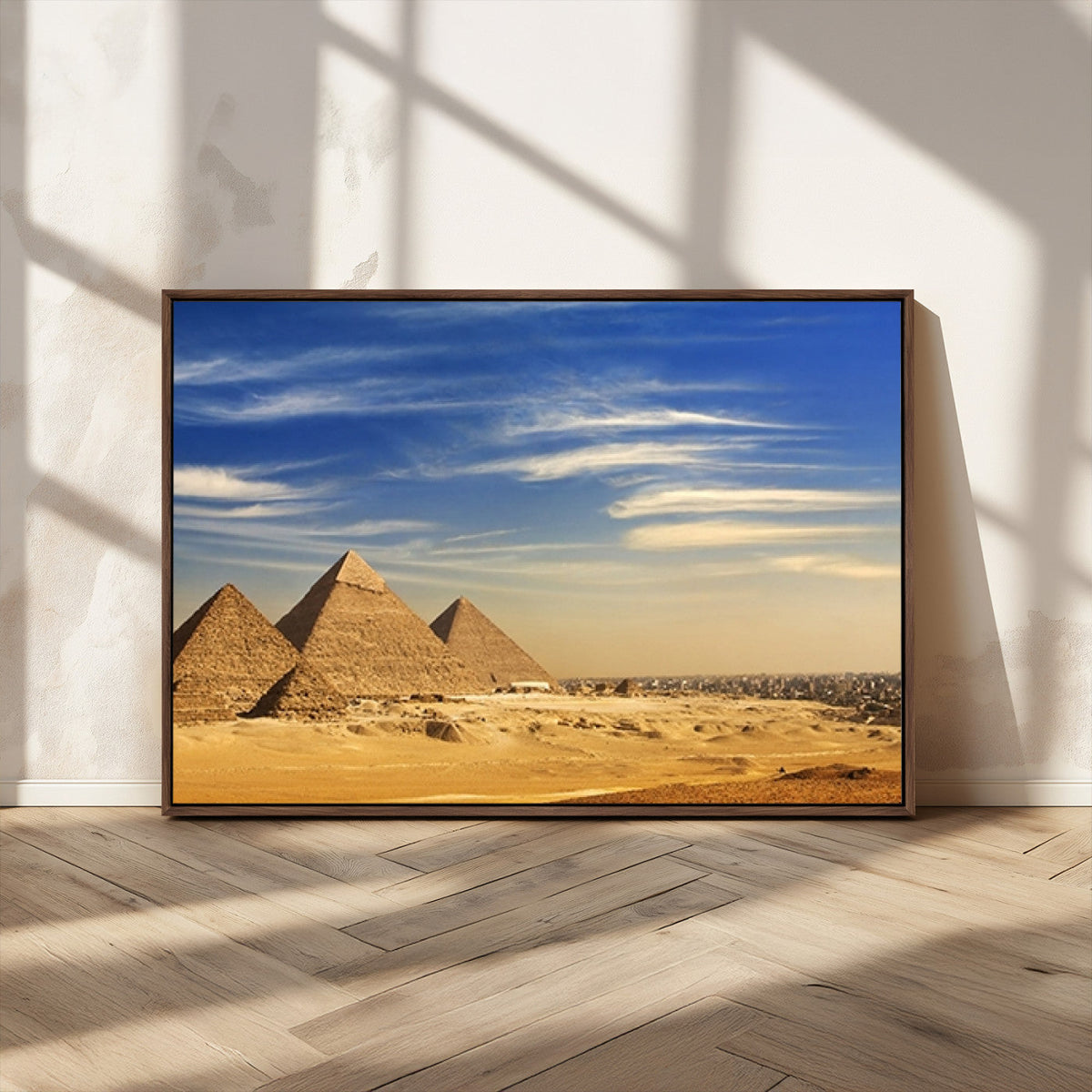 Majestic Ancient Wonders Wall Art Canvas Print – Golden