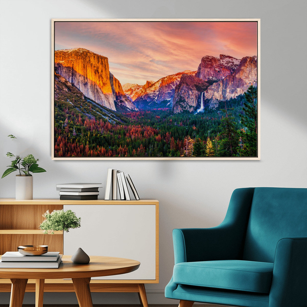Yosemite Nal Park Wall Art Landscape Canvas Print El Capitan