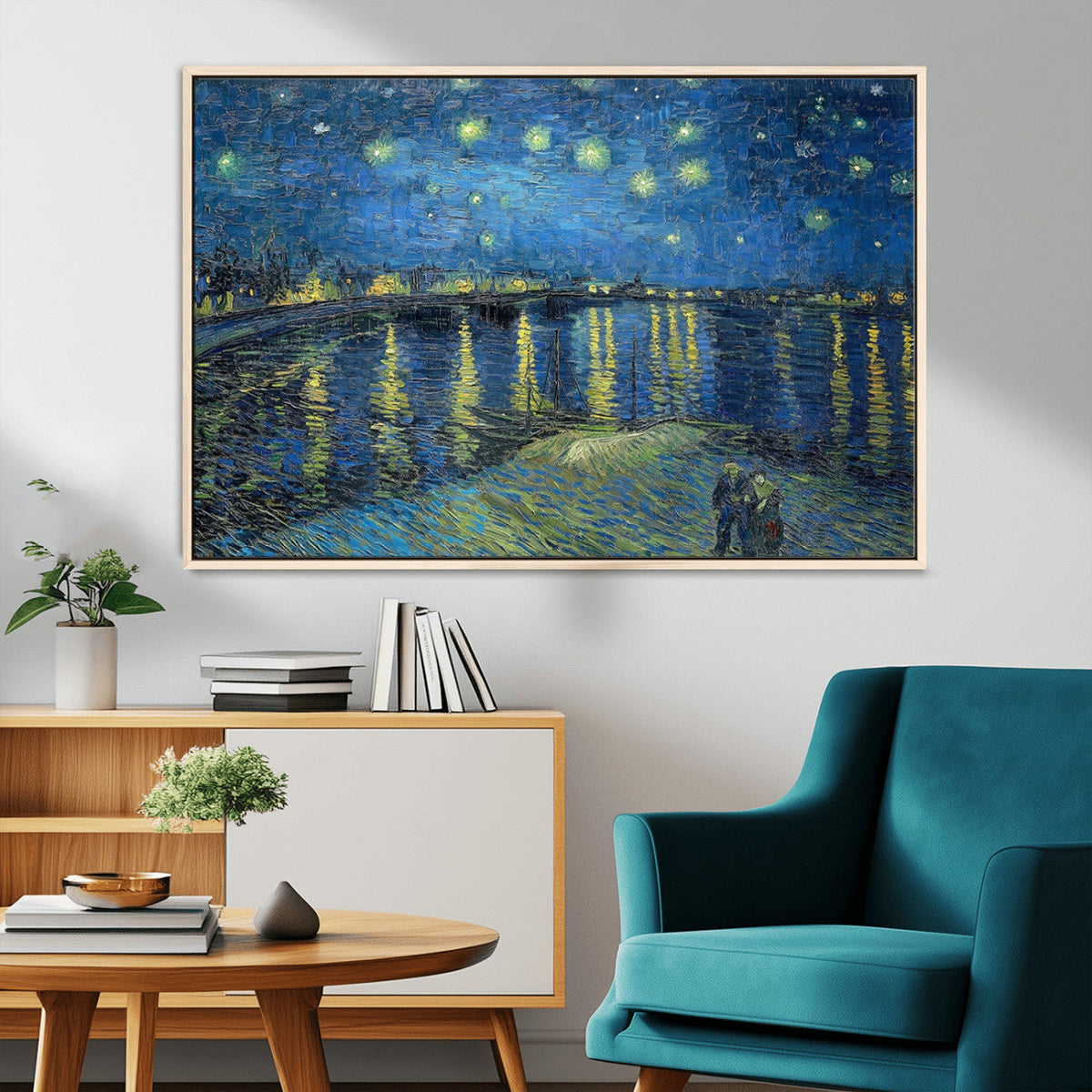 Vincent van Gogh Starry Night over the Rhone Abstract Wall