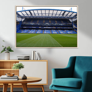 Chelsea FC Soccer Team Print - Stamford Bridge Stadium Wall