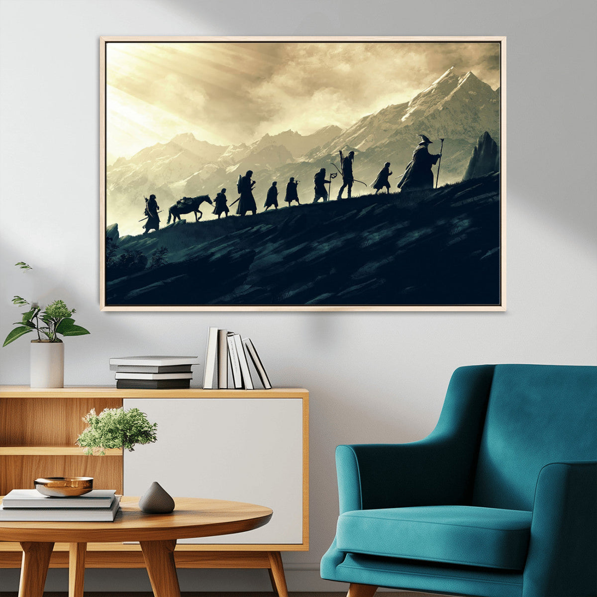 Fellowship Journey Wall Art – Fantasy Adventure Canvas Print