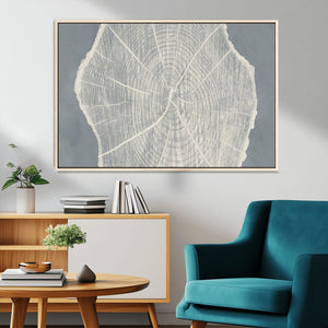 Abstract Tree Ring Wall Art Canvas Print – Nature-Inspired,
