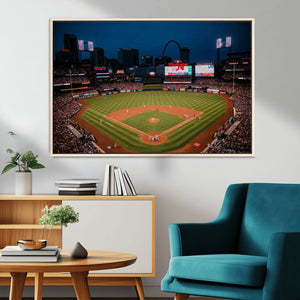 St. Louis Cardinals Baseball Team Print - Busch Stadium Wall