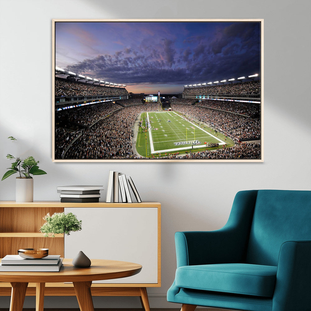 New England Patriots Football Team Print - Foxborough