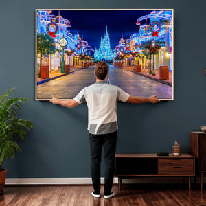 Disney Wall Art | Castle Large Wall Art Disney Magic Kingdom