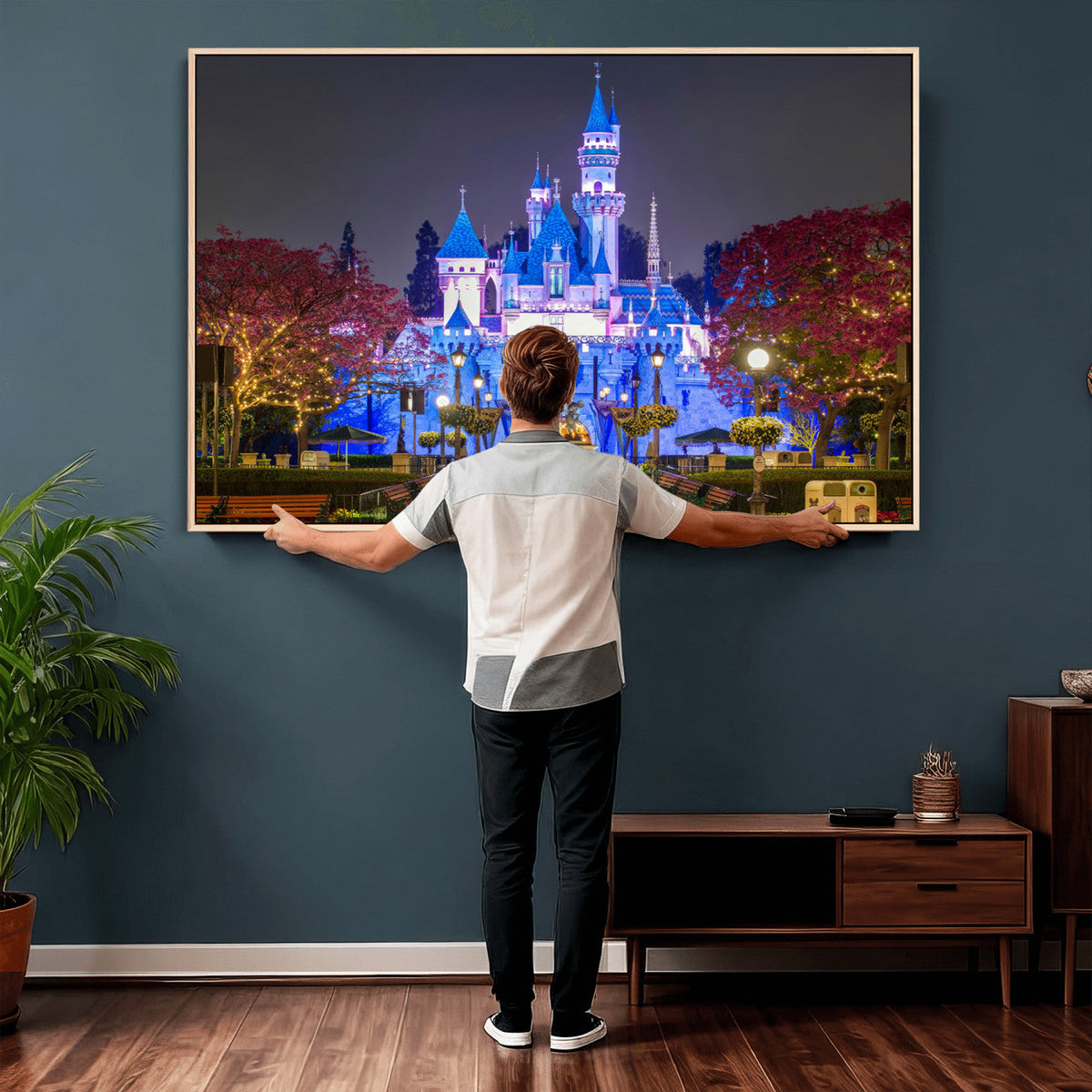 Disney Castle Wall Art Canvas Print – Magical Fairytale