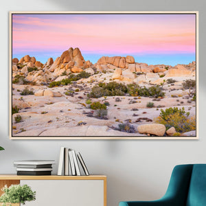 Vibrant Sunset Sky Wall Art Canvas Print – Framed Joshua